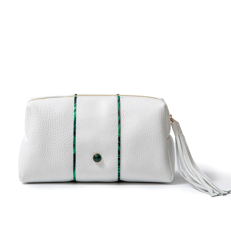 "Riviera" Jeweled Beauty Case by Madame Malachite