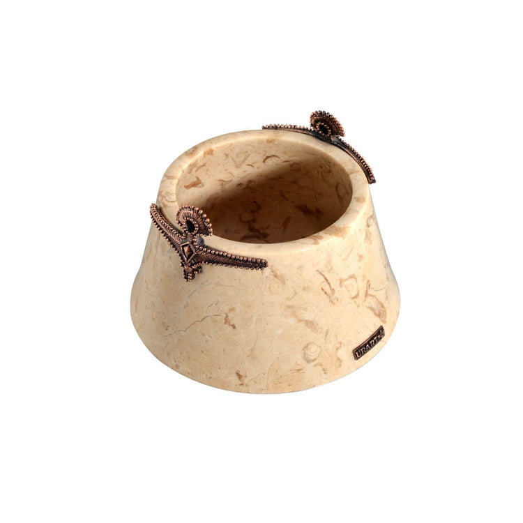 “İdol” Bronze Marble Bowl by Urart