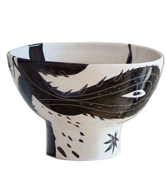 Fran Aniorte Large Bowl Black ''Mediterraneo''