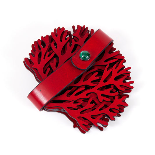 Curiosity Coasters – Coral | Set of 6 by Madame Malachite