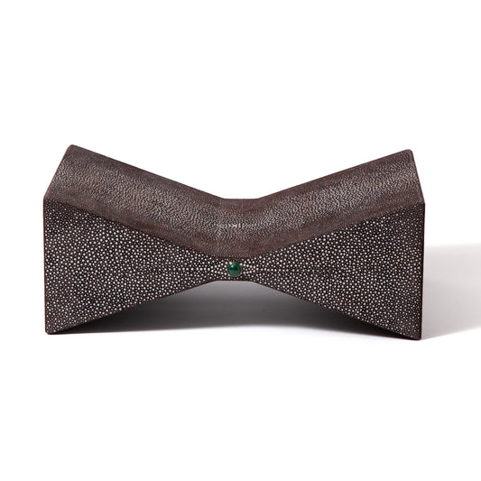 Papillon Bookstand Shagreen Brown by Madame Malachite
