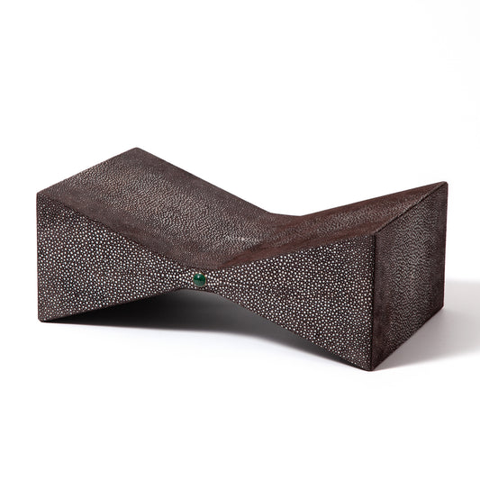 Papillon Bookstand Shagreen Brown by Madame Malachite