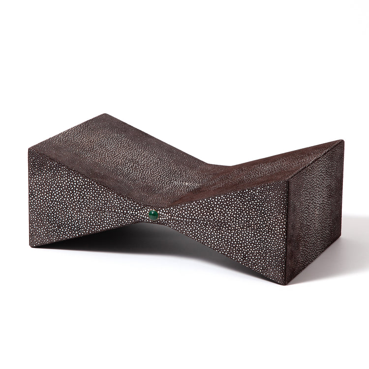Papillon Bookstand Shagreen Brown by Madame Malachite