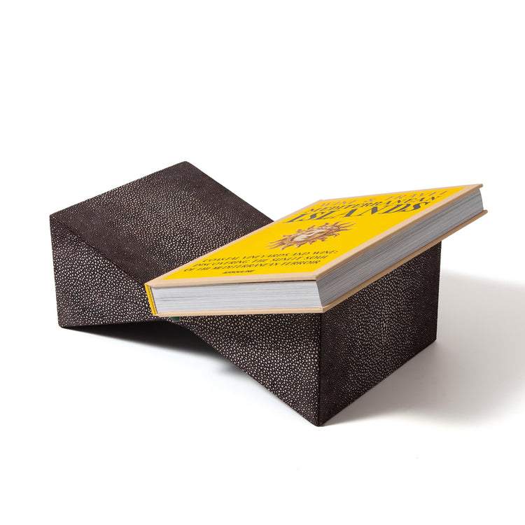 Papillon Bookstand Shagreen Brown by Madame Malachite