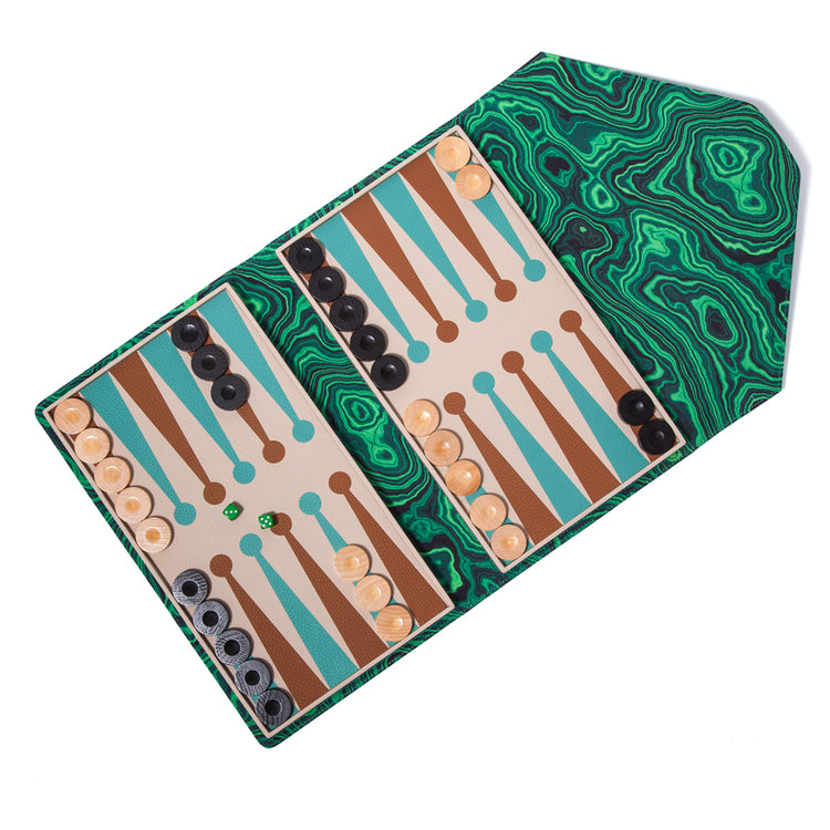 Envelope Travel Backgammon Blue - Riviera Flair