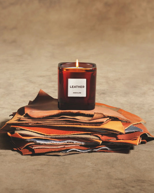 Library Candle - LEATHER