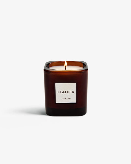 Library Candle - LEATHER