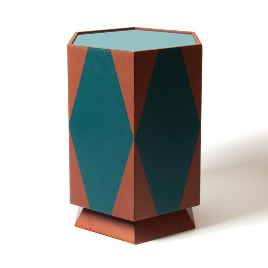 Bouclier Side Table by Madame Malachite